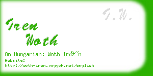 iren woth business card